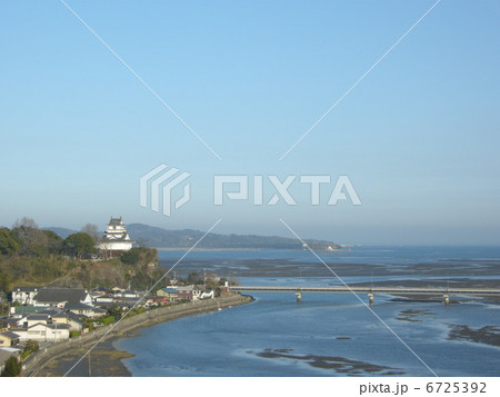 杵築城と別府湾 6725392