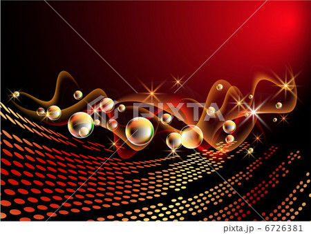 Background with glowing stars and smoke 6726381