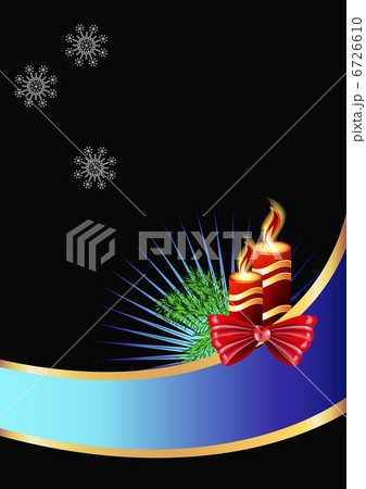 Christmas card with a burning candle Christmas card with a burning candle 6726610
