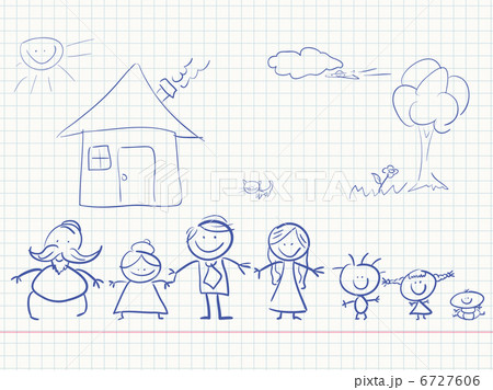 Happy family in color 6727606