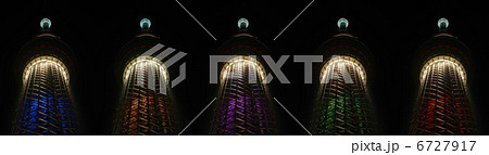 東京スカイツリー　五輪招致　五色ライトアップ 6727917