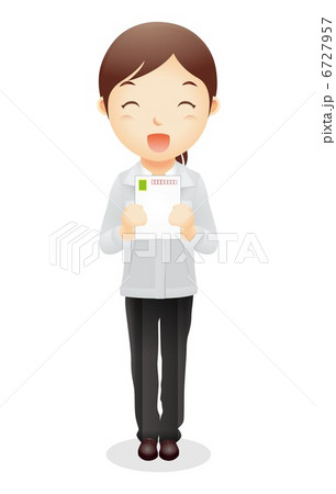 作業服の女性イラスト 6727957