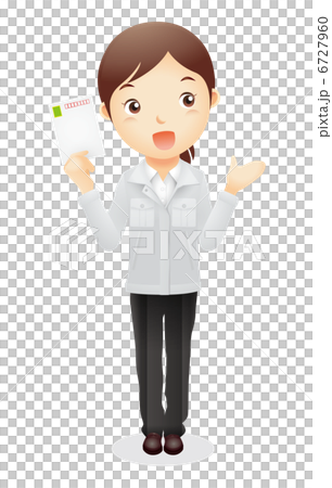 作業服の女性イラスト 6727960