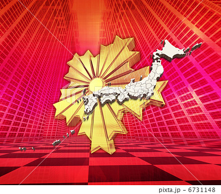 警察徽章のイメージ/日本地図と都市 警察徽章のイメージ/日本地図と都市 6731148