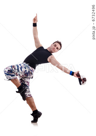 Dancer isolated on the white background Dancer isolated on the white background 6732496