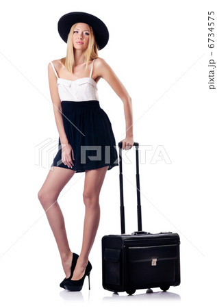 Woman preparing for beach vacation Woman preparing for beach vacation 6734575