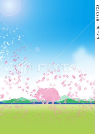 海辺に咲く桜 6735708