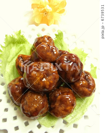 肉だんごの甘酢あんかけ　 6739531