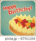 Vintage birthday card with Fruit Cake 6741104