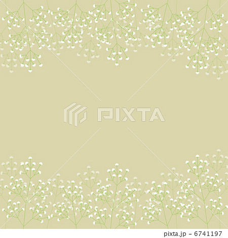 かすみ草の背景のイラスト素材 6741197 Pixta