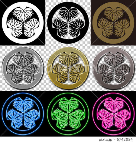 家紋～水戸三つ葵 6742084