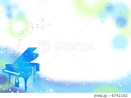 ピアノと音符 6742102
