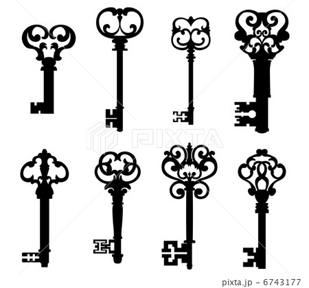 Old keys set in retro style 6743177