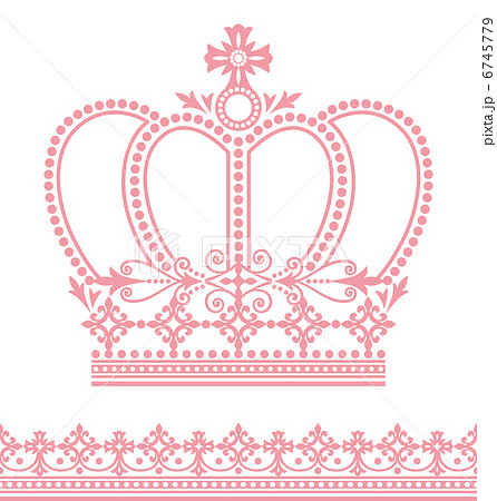 王冠 イラストのイラスト素材 6745779 Pixta