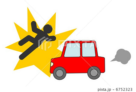 自動車　人　交通事故 6752323
