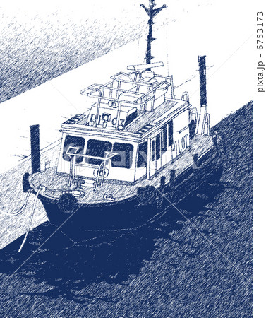 パイロットボートのイラスト素材