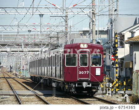 阪急 3000系 3100系 2071系 3077F 非表示幕車 伊丹線運行 塚口行き 阪急 3000系 3100系 2071系 3077F 非表示幕車 伊丹線運行 塚口行き 6754365