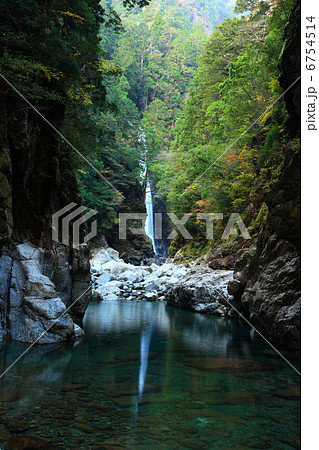 大杉谷のシシ渕とニコニコ滝 大杉谷のシシ渕とニコニコ滝 6754514