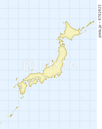 日本地図のイラスト素材 [6762625] - Pixta