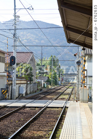京福電鉄の駅　嵐電 6762635