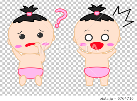 赤ちゃんイラスト 悩む 驚く 赤ちゃんイラスト 悩む 驚く 6764716
