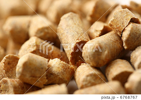 Wooden pellets closeup 6768767