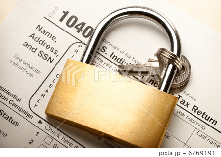 Tax form and key lock Tax form and key lock 6769191