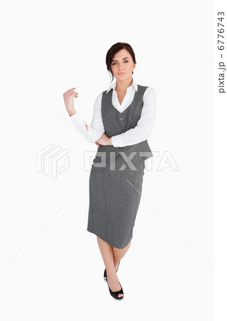 Beautiful brunette in suit 6776743