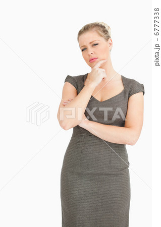Woman thinking at something 6777338