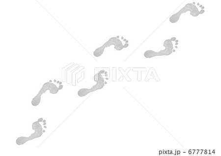 Six grey footprints 6777814