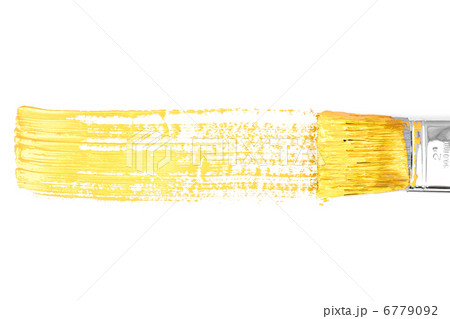 Yellow horizontal line of painting Yellow horizontal line of painting 6779092