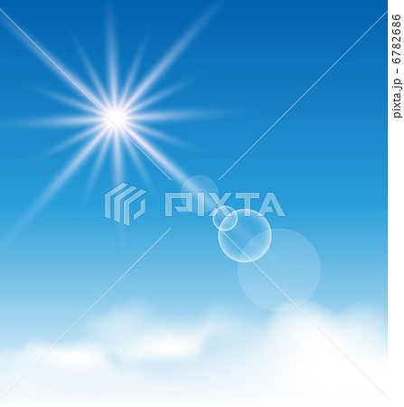 Blue sky with sunlight and clouds Blue sky with sunlight and clouds 6782686
