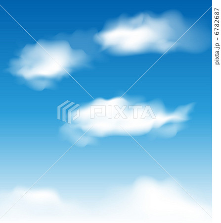Wallpaper blue sky with realistic clouds Wallpaper blue sky with realistic clouds 6782687