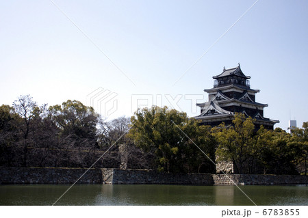 青空の広島城 6783855