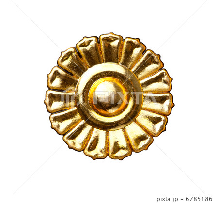 Golden decoration, isolated on white 6785186