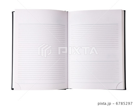 Blank notebook isolated on white 6785297