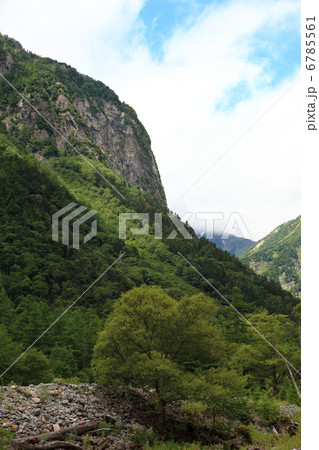 穂高岳の屏風岩 穂高岳の屏風岩 6785561