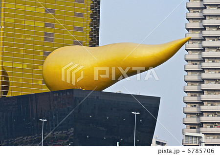 アサヒビールの「炎のオブジェ」（東京都墨田区吾妻橋）の写真素材