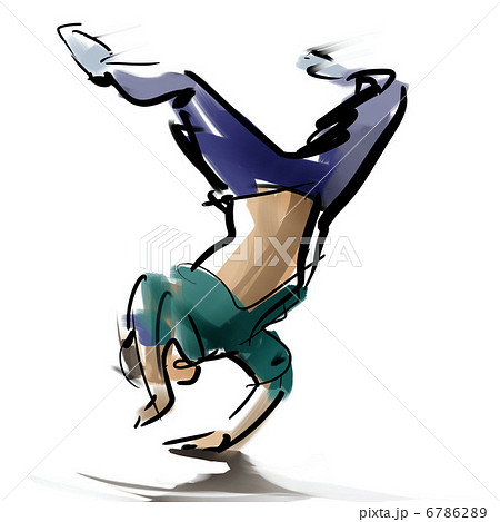 Break Dance Stock Illustration