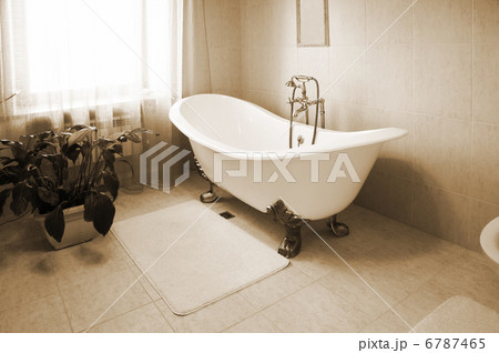 Bathroom with a beautiful bath 6787465