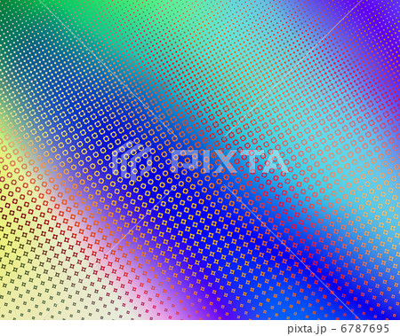 ドットとパステルカラーの背景イラスト-2 6787695