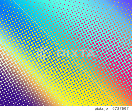 ドットとグラデーションの背景イラスト-3 6787697