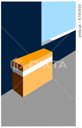 Closed box on floor 6795850