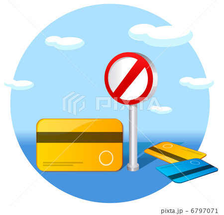 No credit card sign 6797071