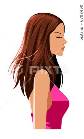 side view of woman smiling side view of woman smiling 6798490