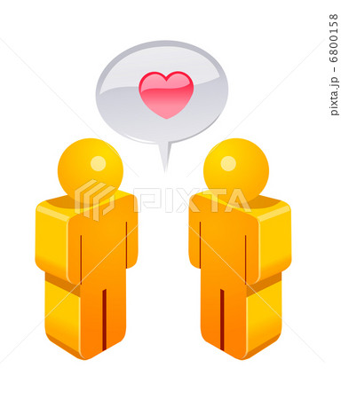 vector icon people and heart shape vector icon people and heart shape 6800158