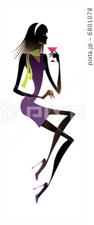 side view of woman side view of woman 6801078