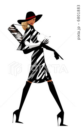 side view of woman walking side view of woman walking 6801883