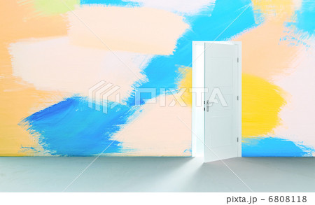 Open door in a empty room Open door in a empty room 6808118