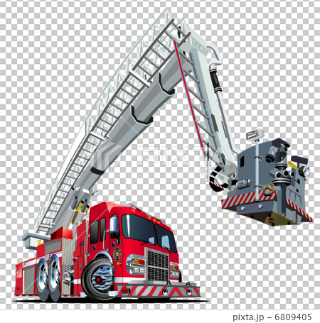水槽付ポンプ車（はしご付） 6809405